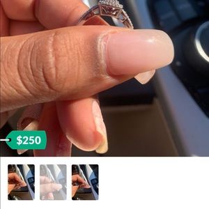 REAL DIAMOND RING WITH ORINGAL RECEIPT .